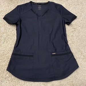FORM by Cherokee scrub top - BLACK XS - like new
